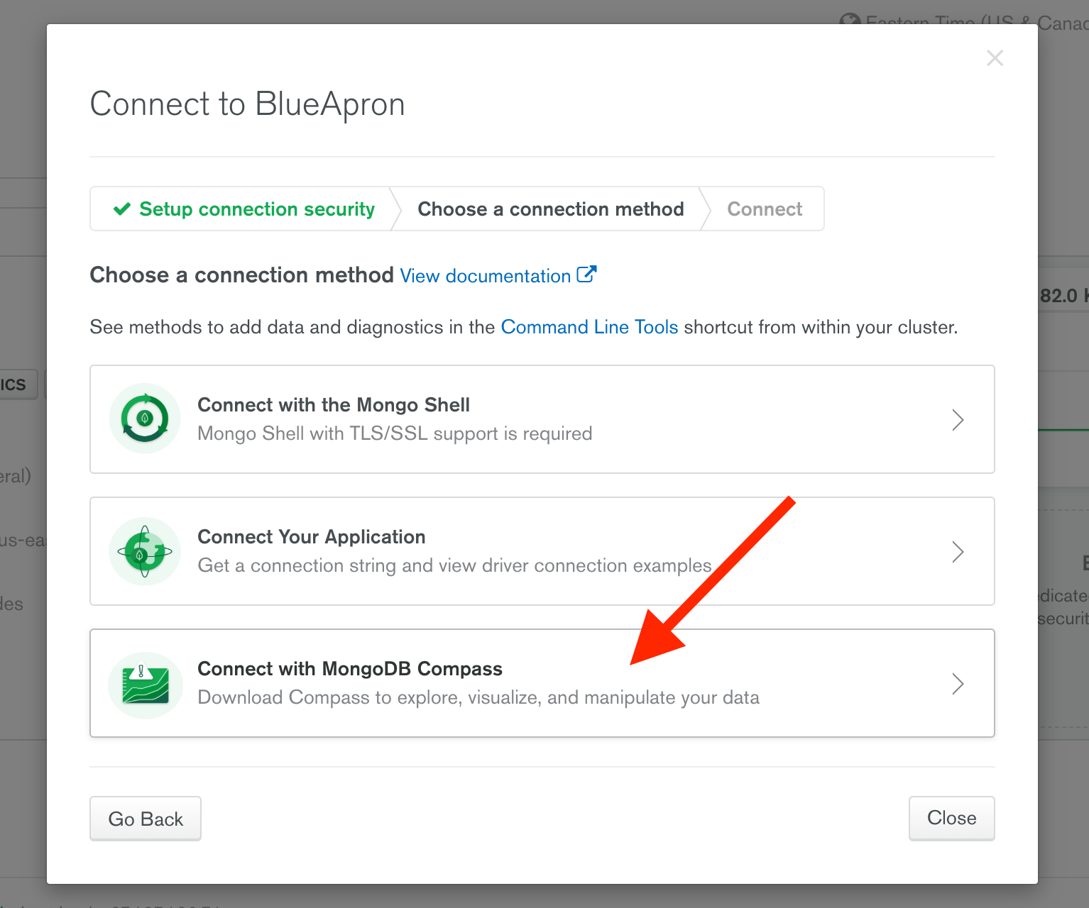 MongoDB created a GUI to manage clusters. It’s called Compass. MongoDB created a GUI to manage clusters. It’s called Compass.