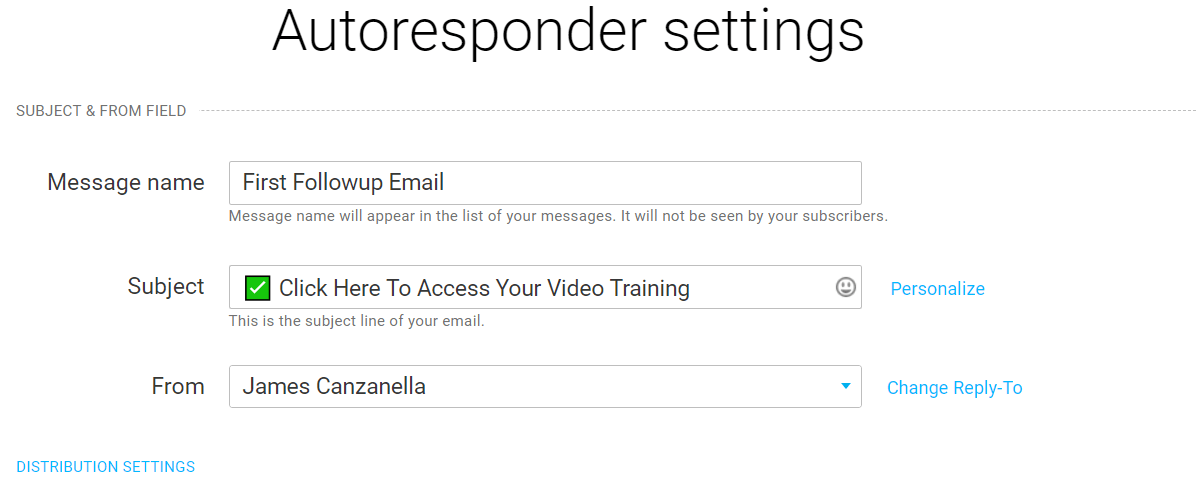 How to set up GetResponse Autoresponder?