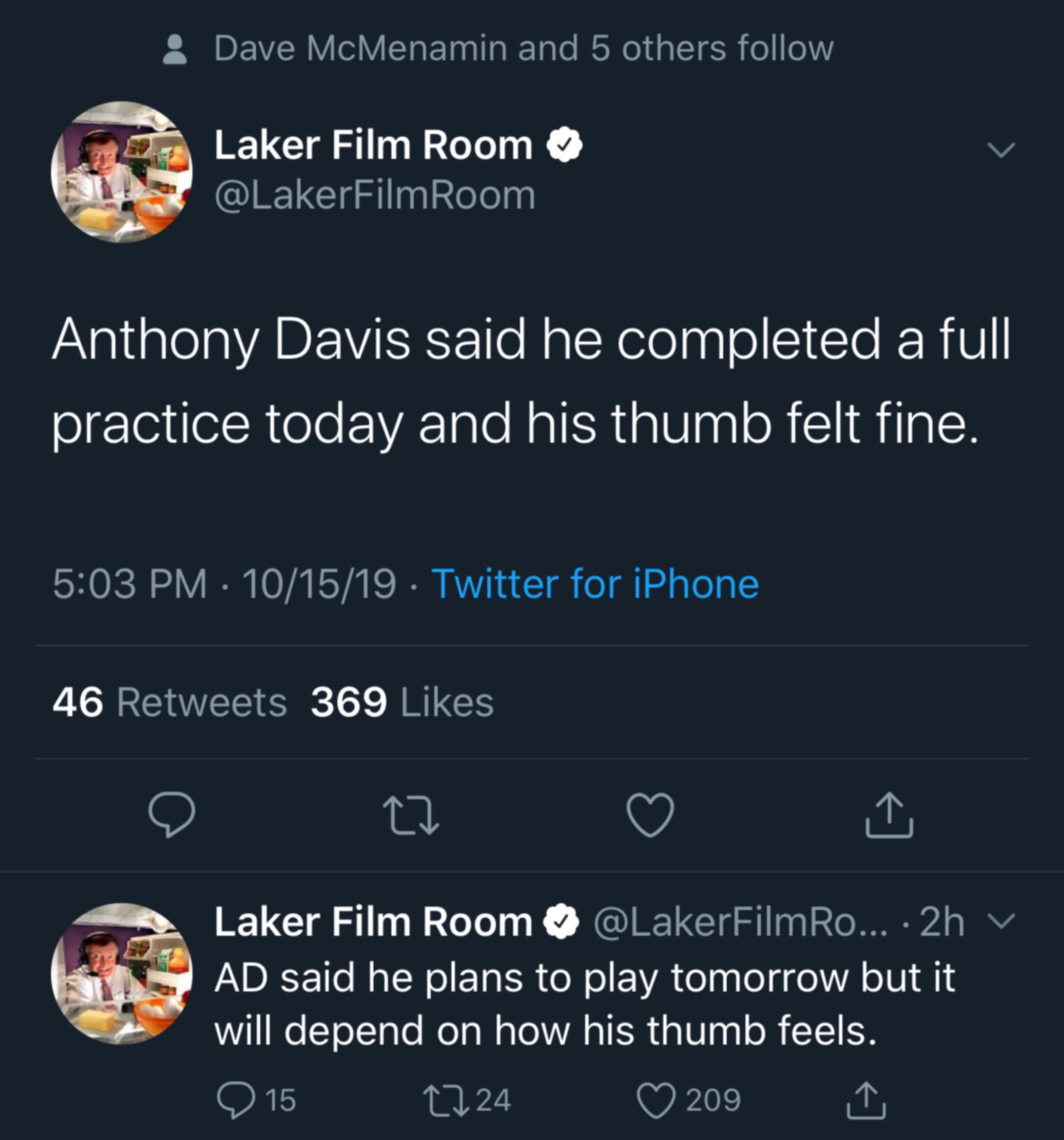 Anthony Davis Is Day To Day By Angel Davila By Angel Davila Medium
