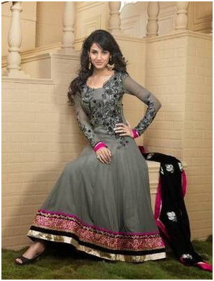 anarkali suit with skirt