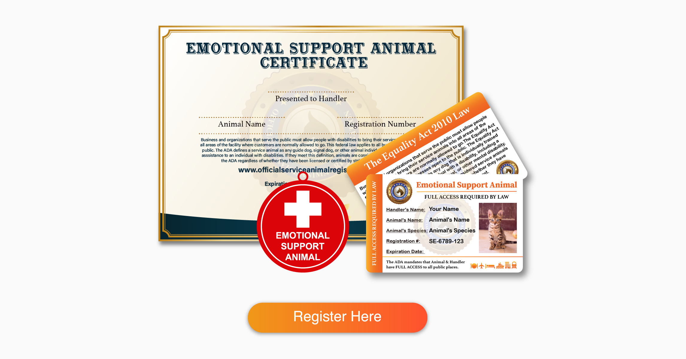 legal emotional support dog registration