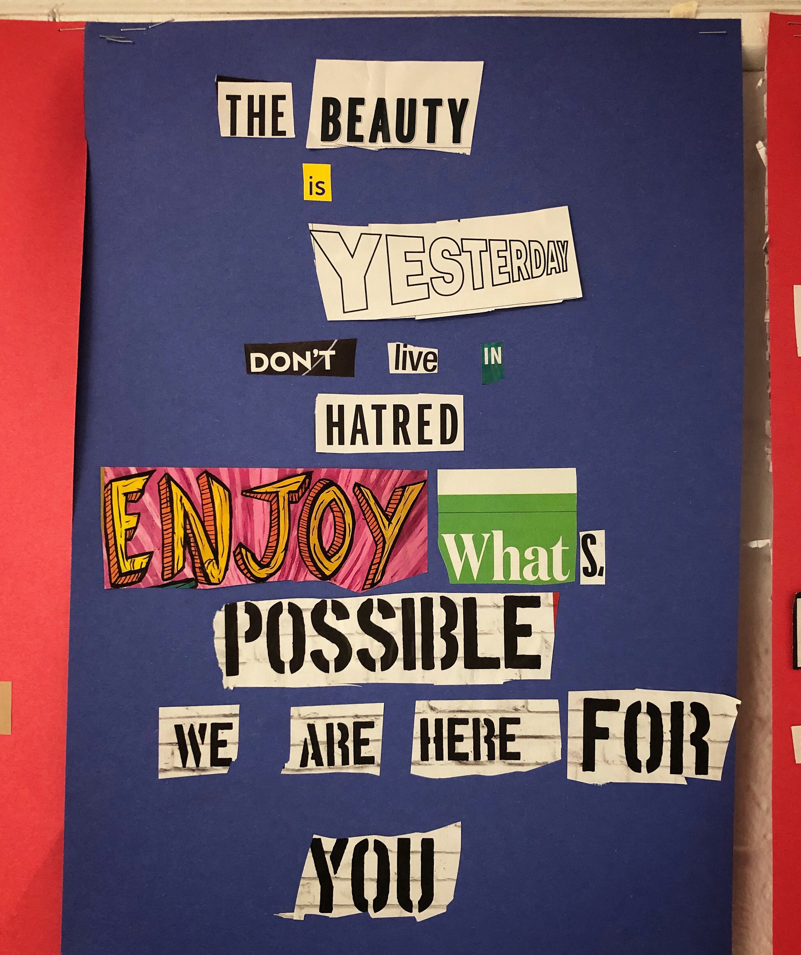 Blackout poetry image