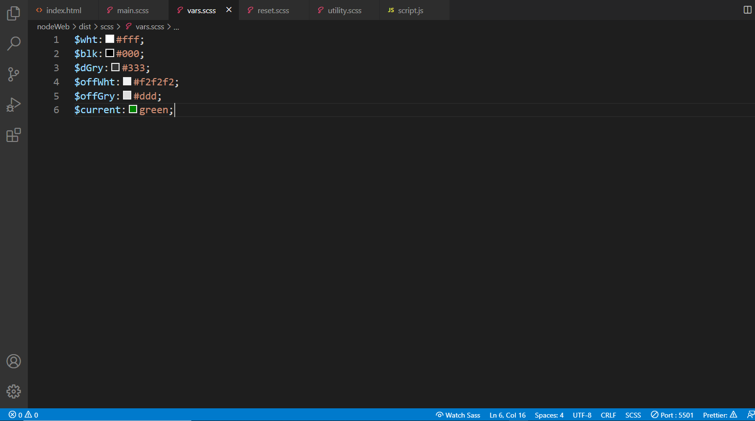 Responsive navigation with HTML, SCSS, FlexBox & JS 1 by Vicston