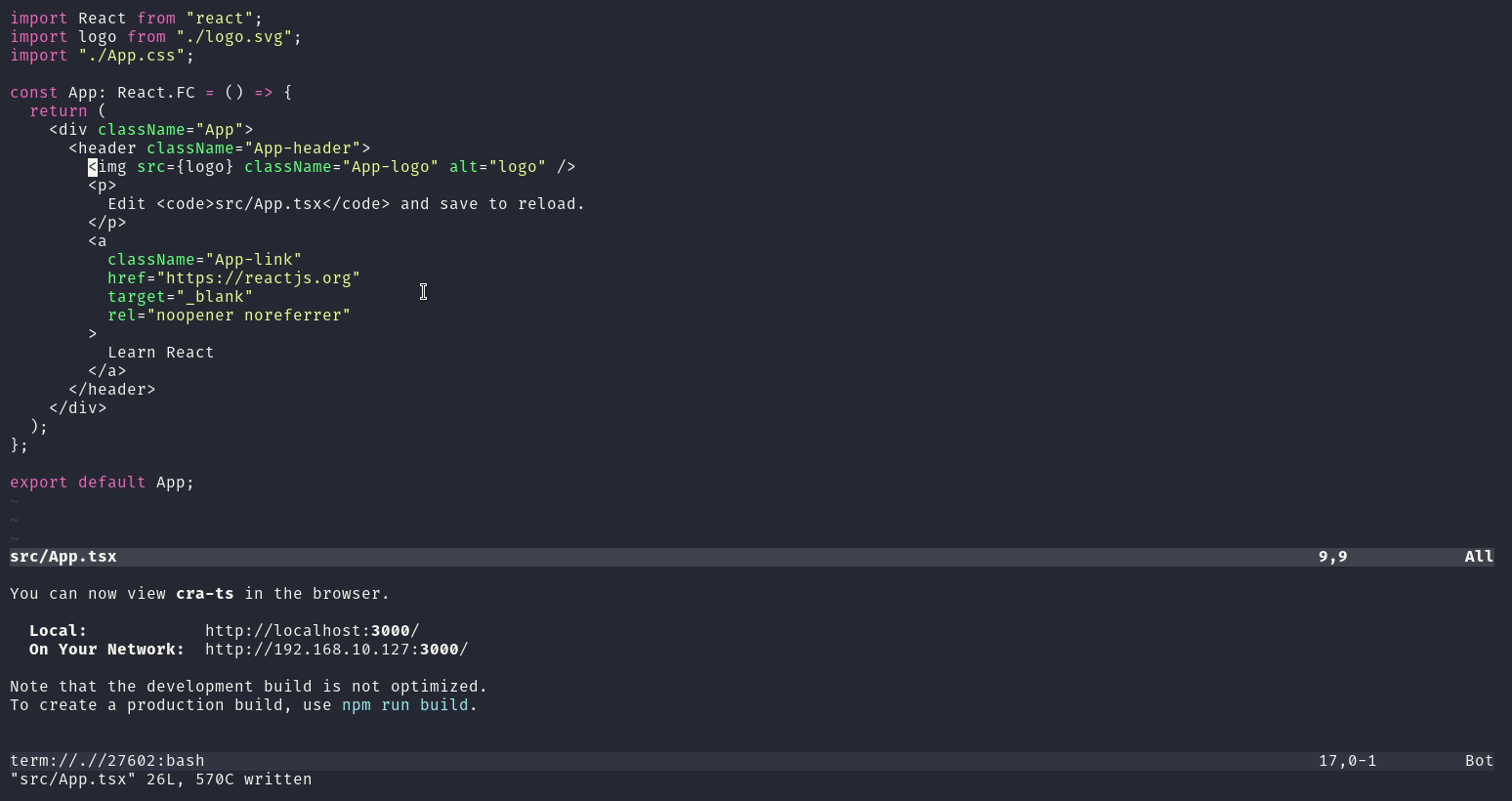 Vim coc typescript Vim coc typescript