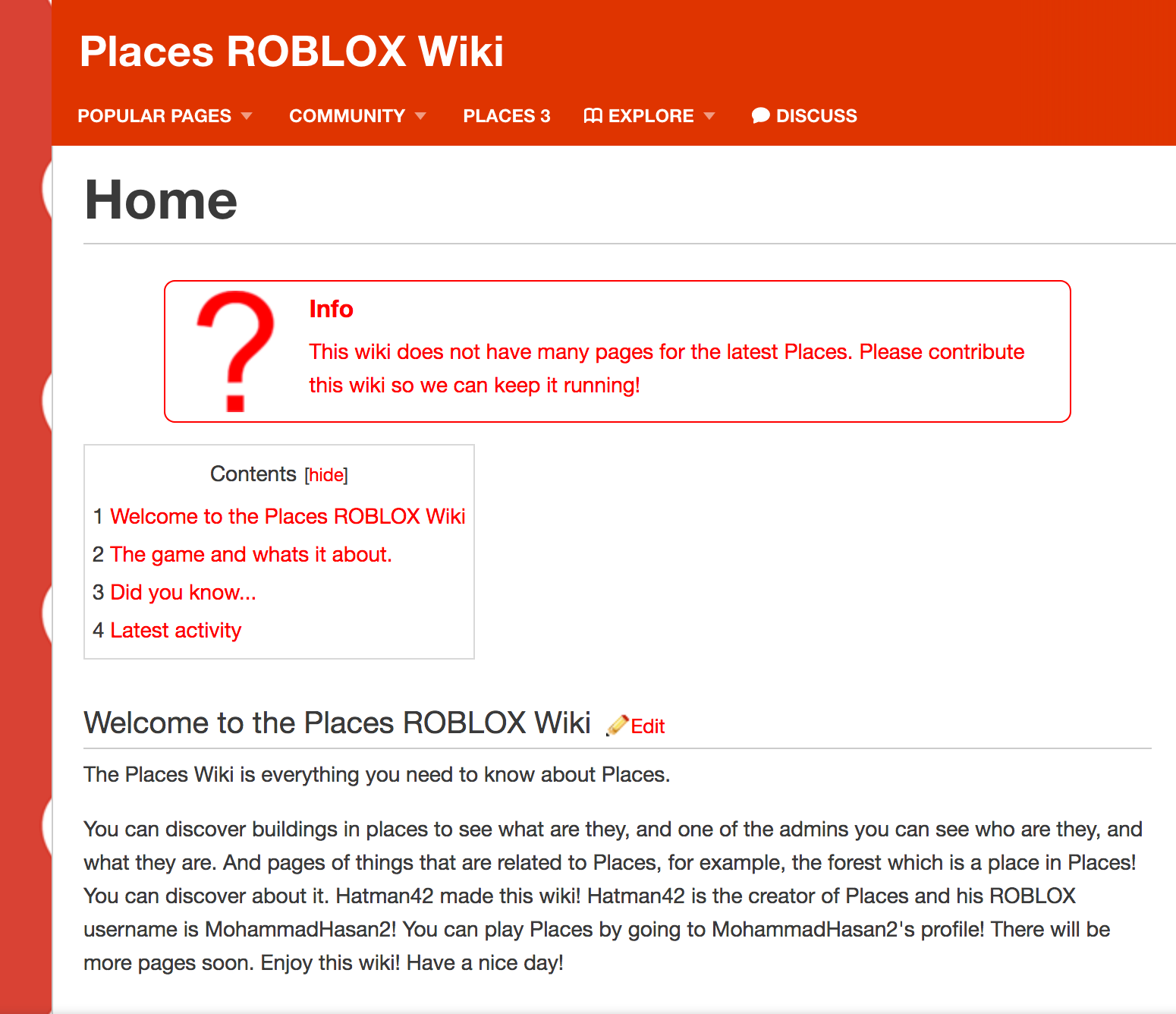 Reviving The Places Wiki Kinda If You Have Played This Game A Lot By Hattolo Roblox Places Medium - how to make a roblox hat wiki how