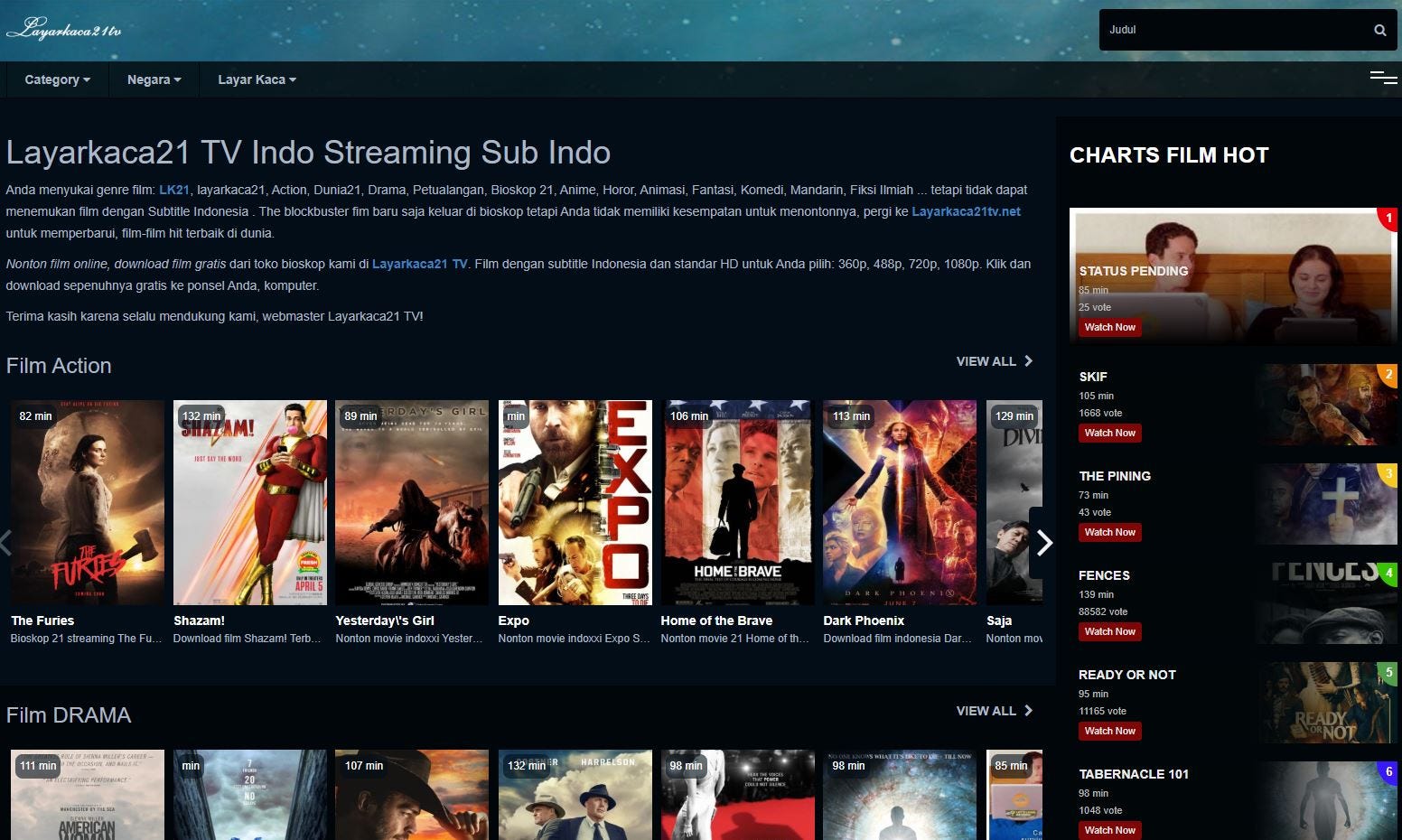  Layarkaca21  TV Indo Streaming Sub Indo layarkaca21  film 