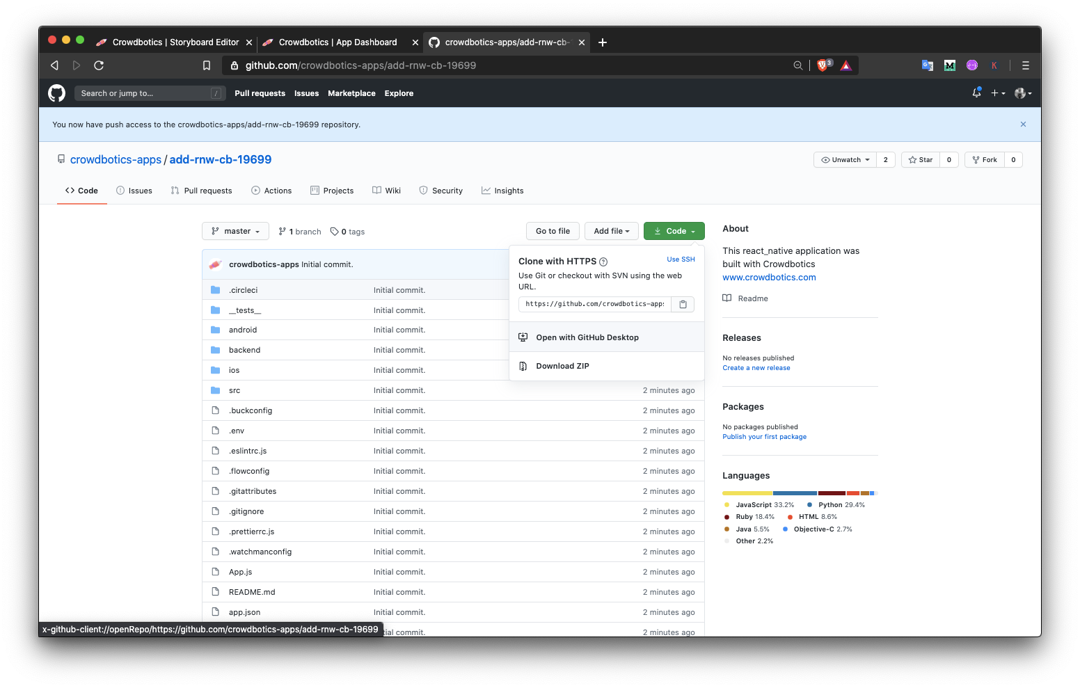 How to Add React Native  in a Crowdbotics Mobile App by Aman