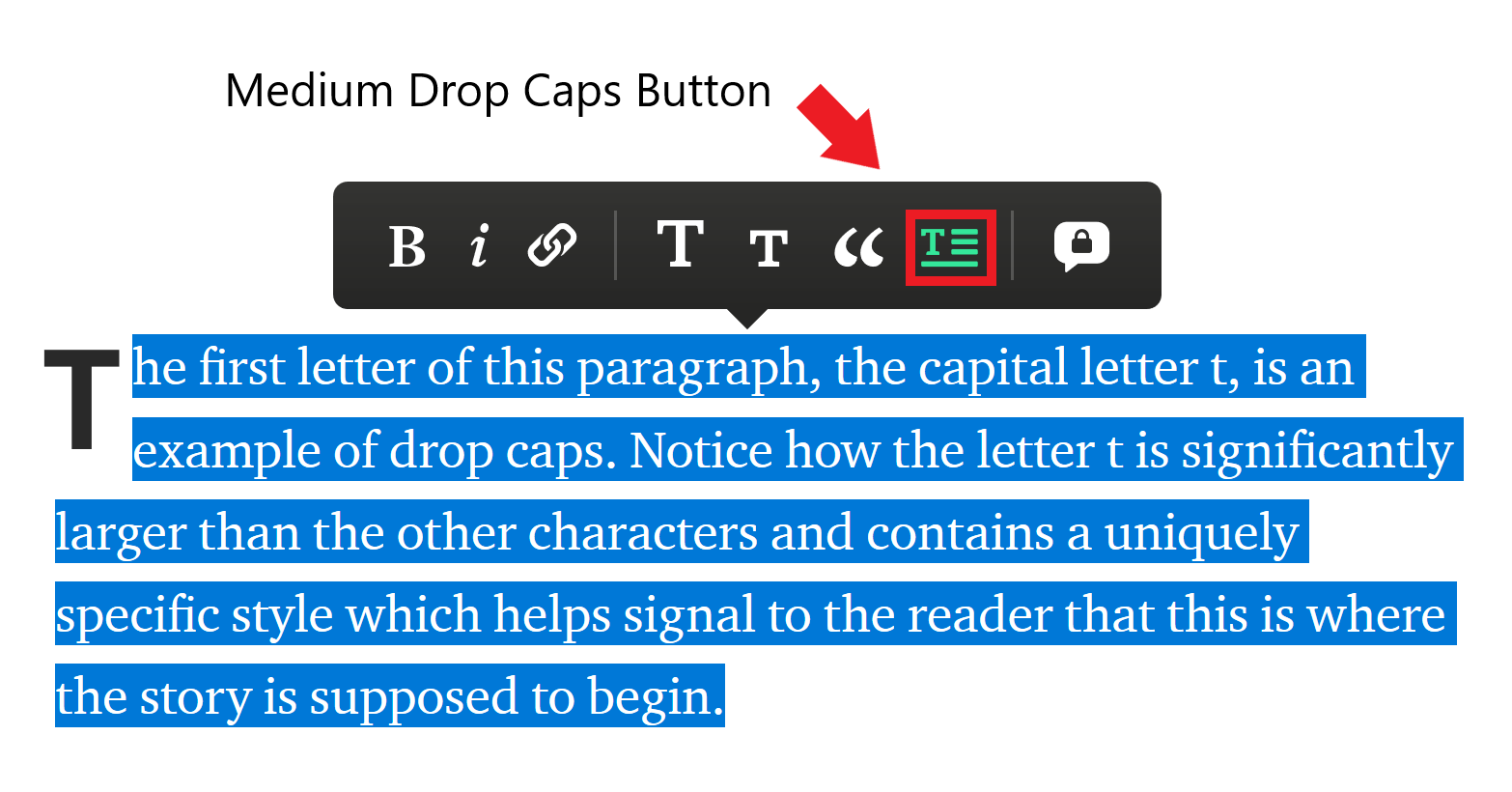 Medium Drop Caps and Custom Drop Caps by Casey Botticello Blogging