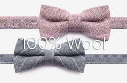 100% Wool Bow Ties