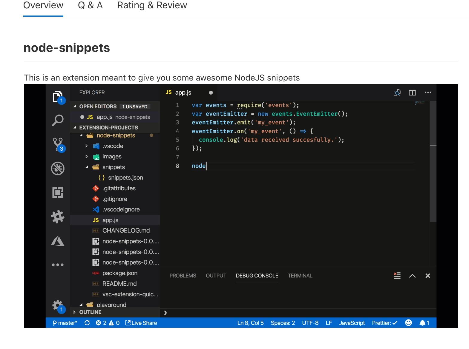 Creating and publishing VS Code extensions | by christoffer noring | ITNEXT