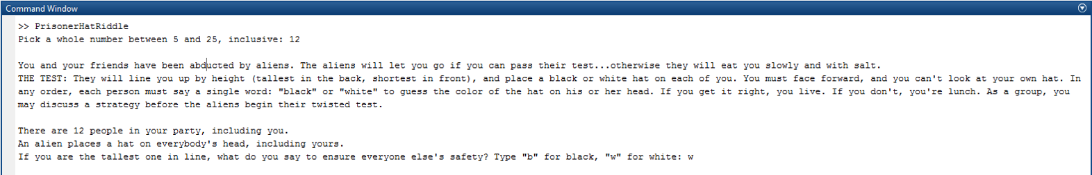 Prisoner Hat Riddle In Matlab Riddles Are Fun I Ve Been Tackling A By Shahid Karim Mallick Medium Prisoner Hat Riddle In Matlab Riddles Are Fun I Ve Been Tackling A By Shahid Karim Mallick Medium