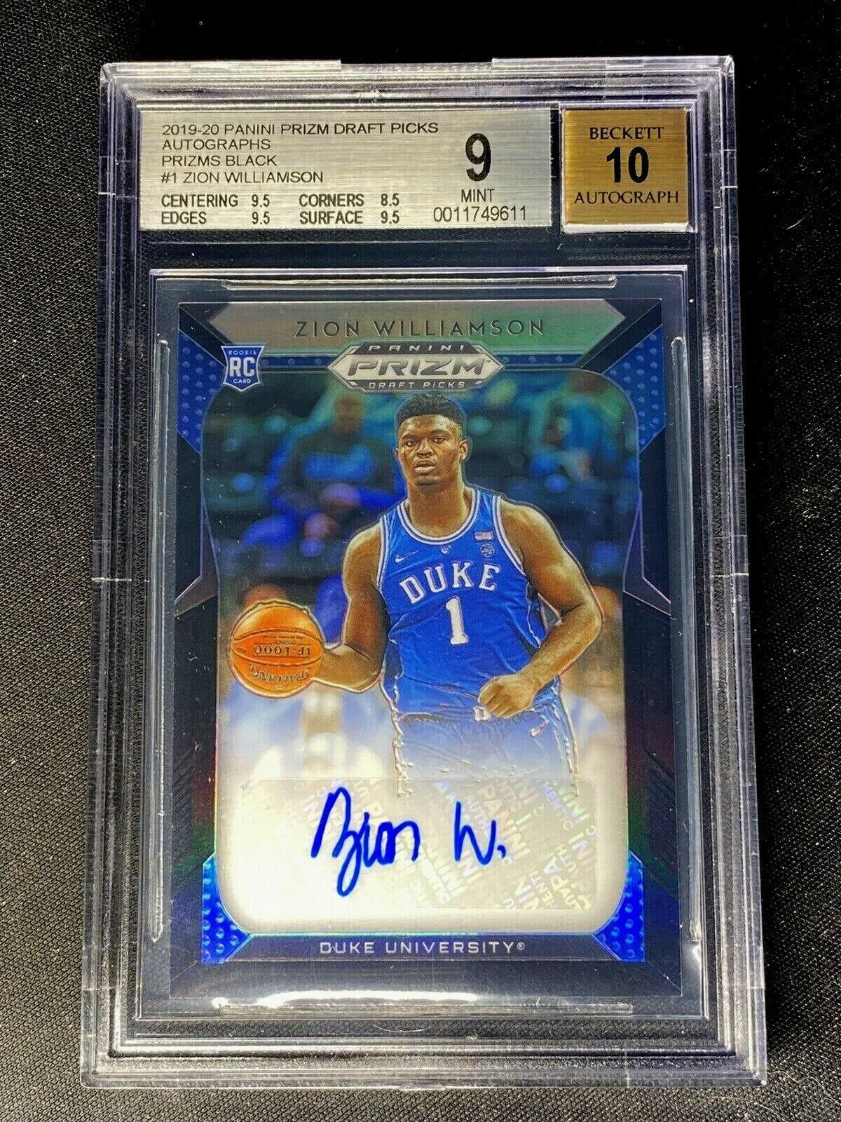 zion williamson autographed basketball