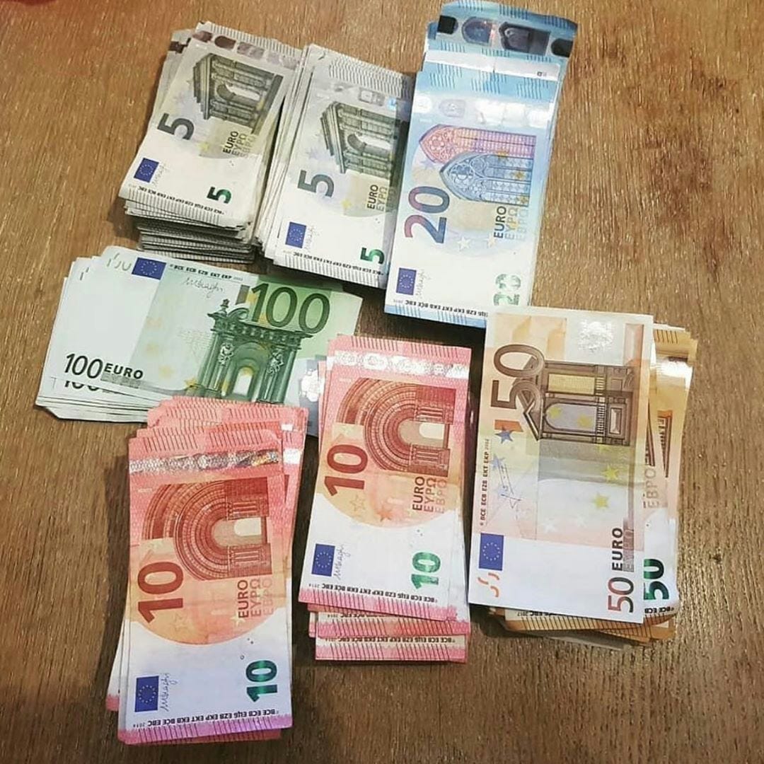 Fake Euro Banknotes