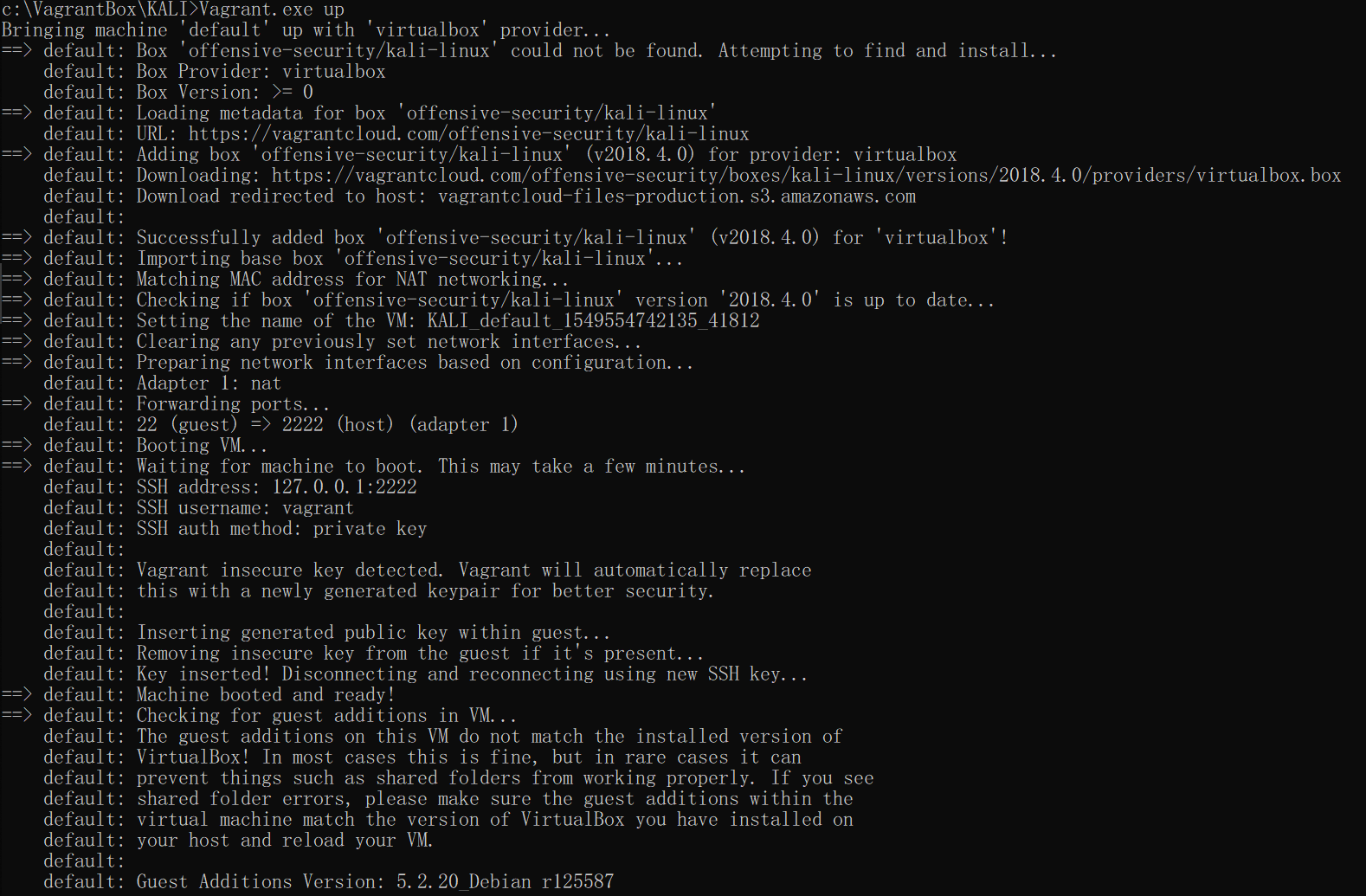 การใช้ Vagrant เพื่อติดตั้ง KaliLinux เบื้องต้น by dmin Selectier