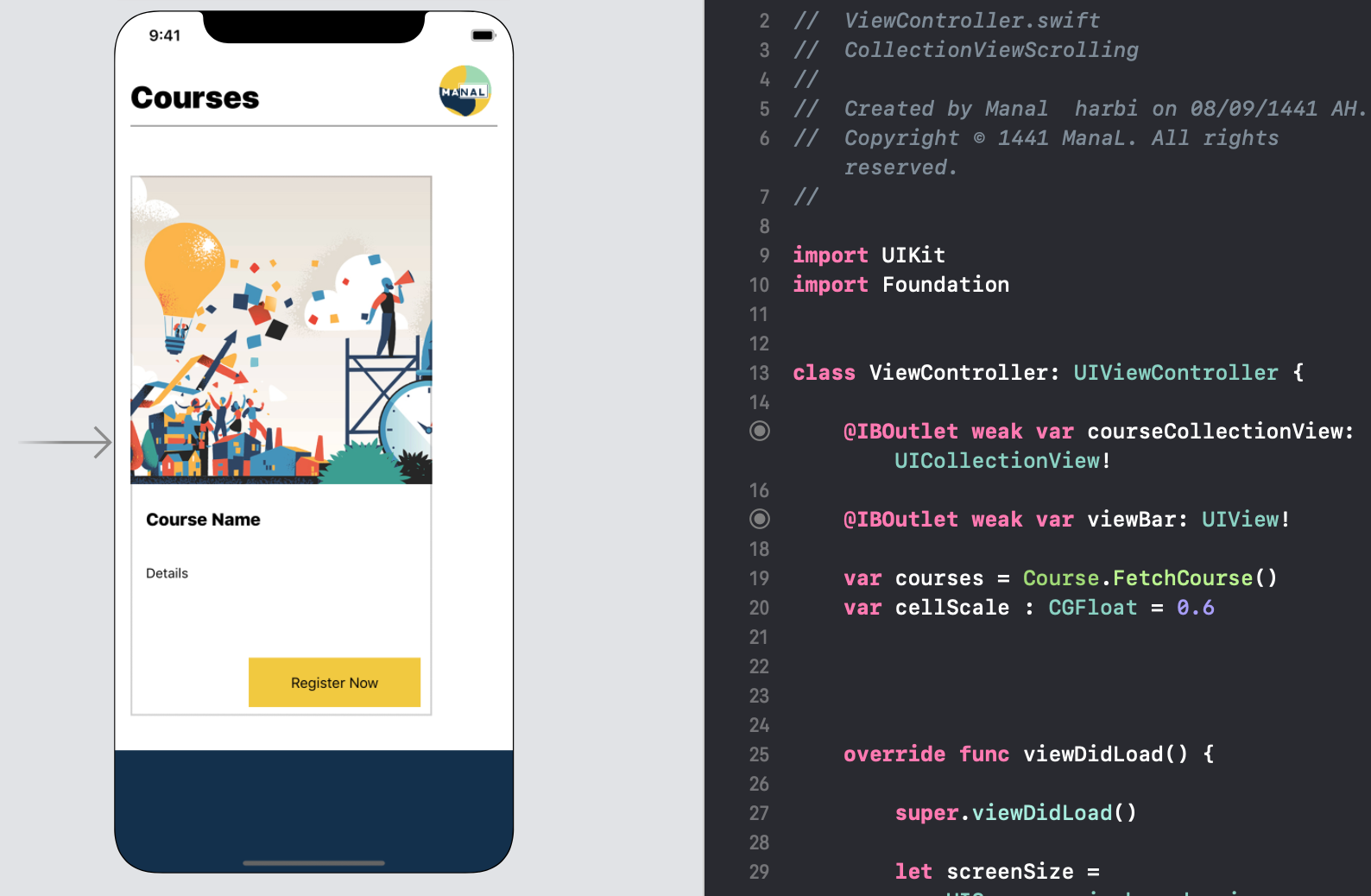 Horizontal Collection View with Carousel Effect in Swift