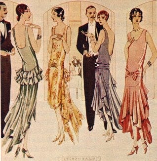 flapper style clothing