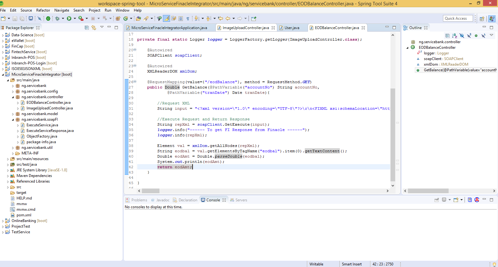 Implementation of Microservice on Finacle Integrator using Spring Boot ...