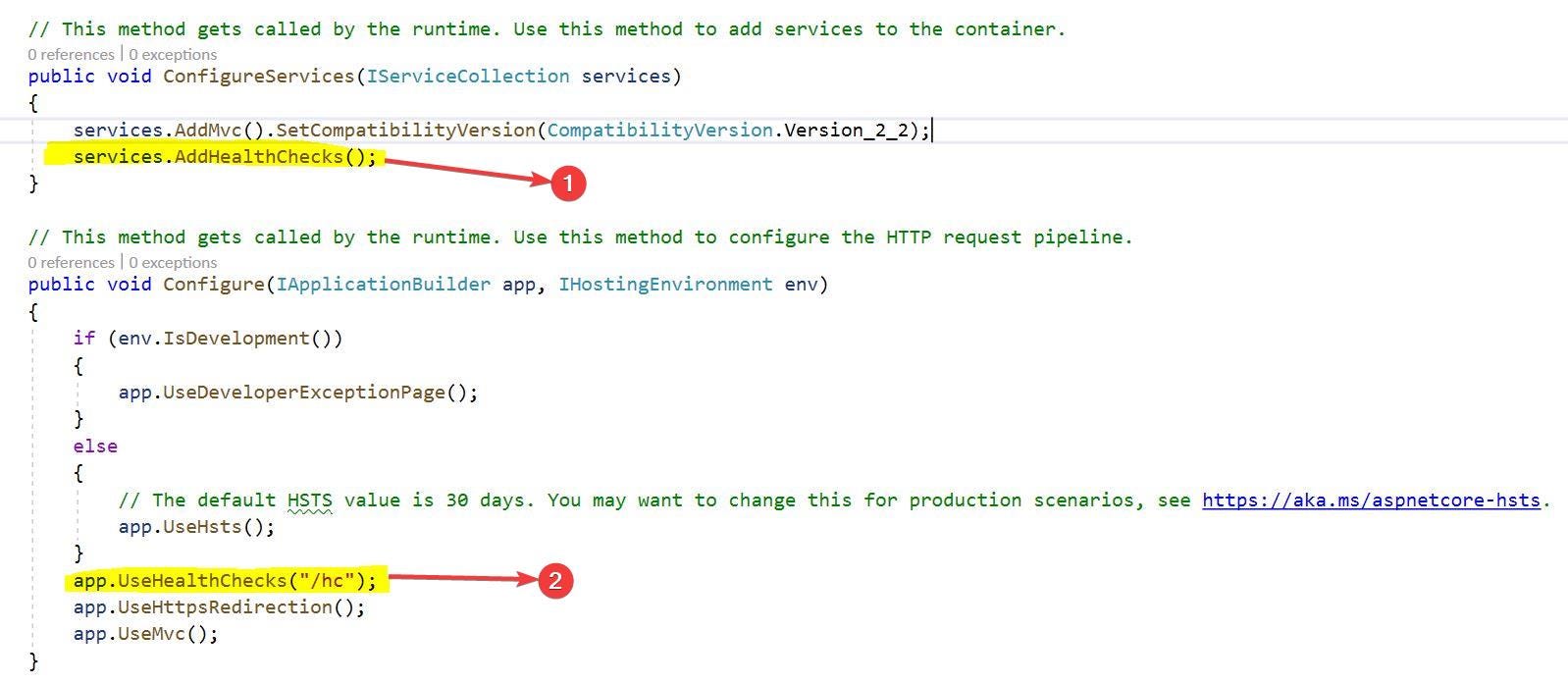 How to implement Health Checks API in Microservices application with ...