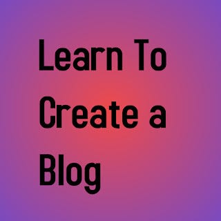 learn to create a blog for free