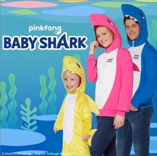 baby shark swimming costume