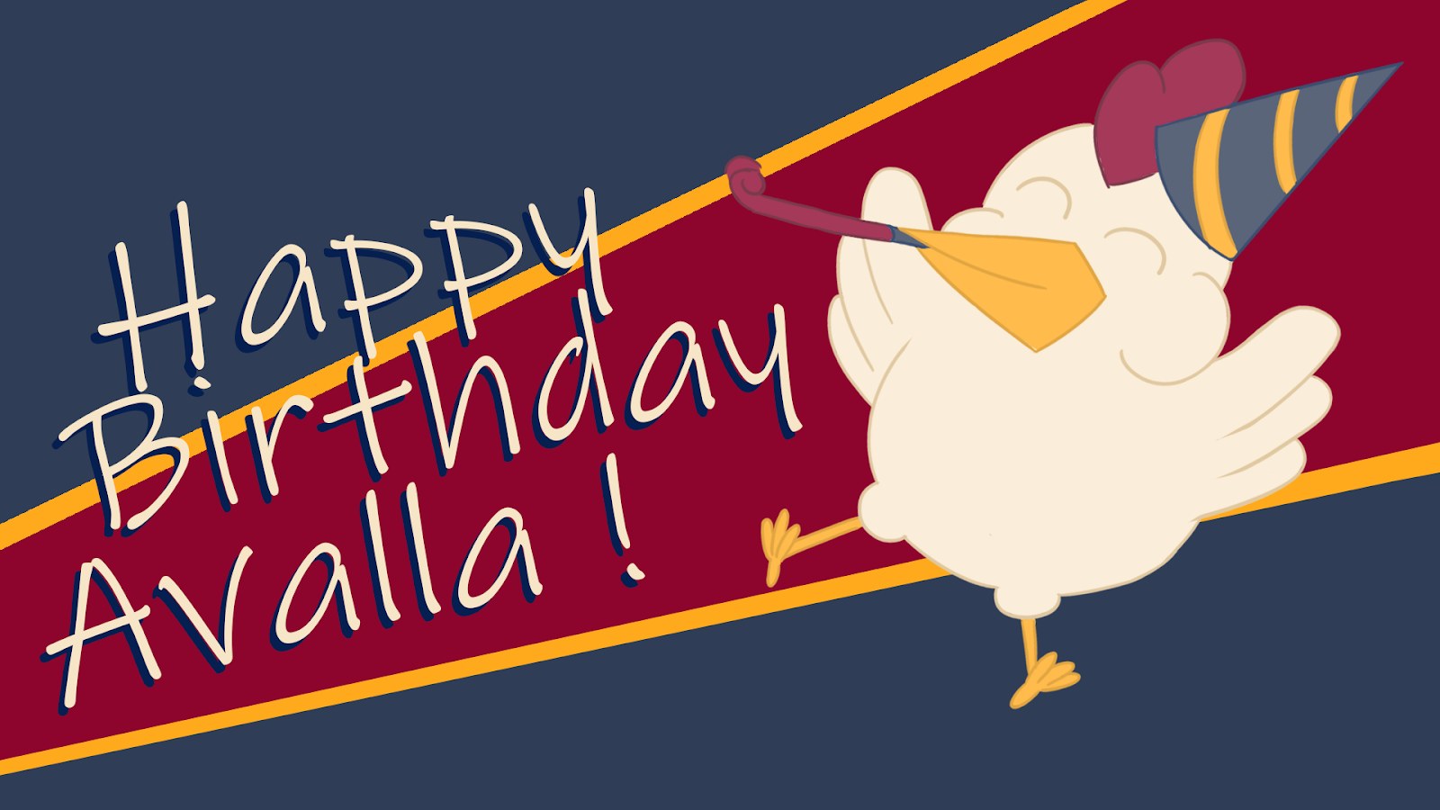Joyeux Anniversaire Avalla Aujourd Hui Deja Hier En Coree Du By Rooster Club Medium