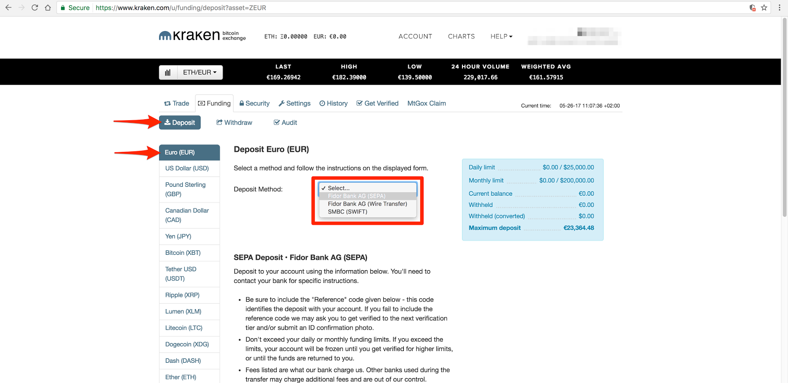 kraken buy ether with bitcoin
