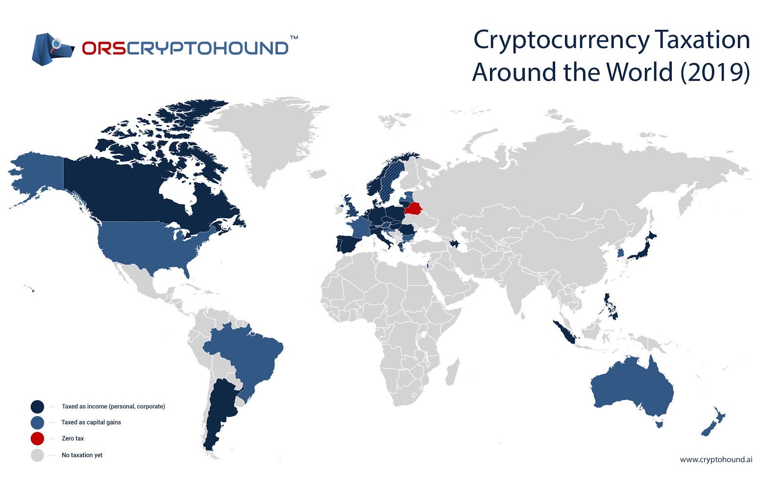 From 0 to 55 a Brief Guide to Cryptocurrency Taxation Around the World