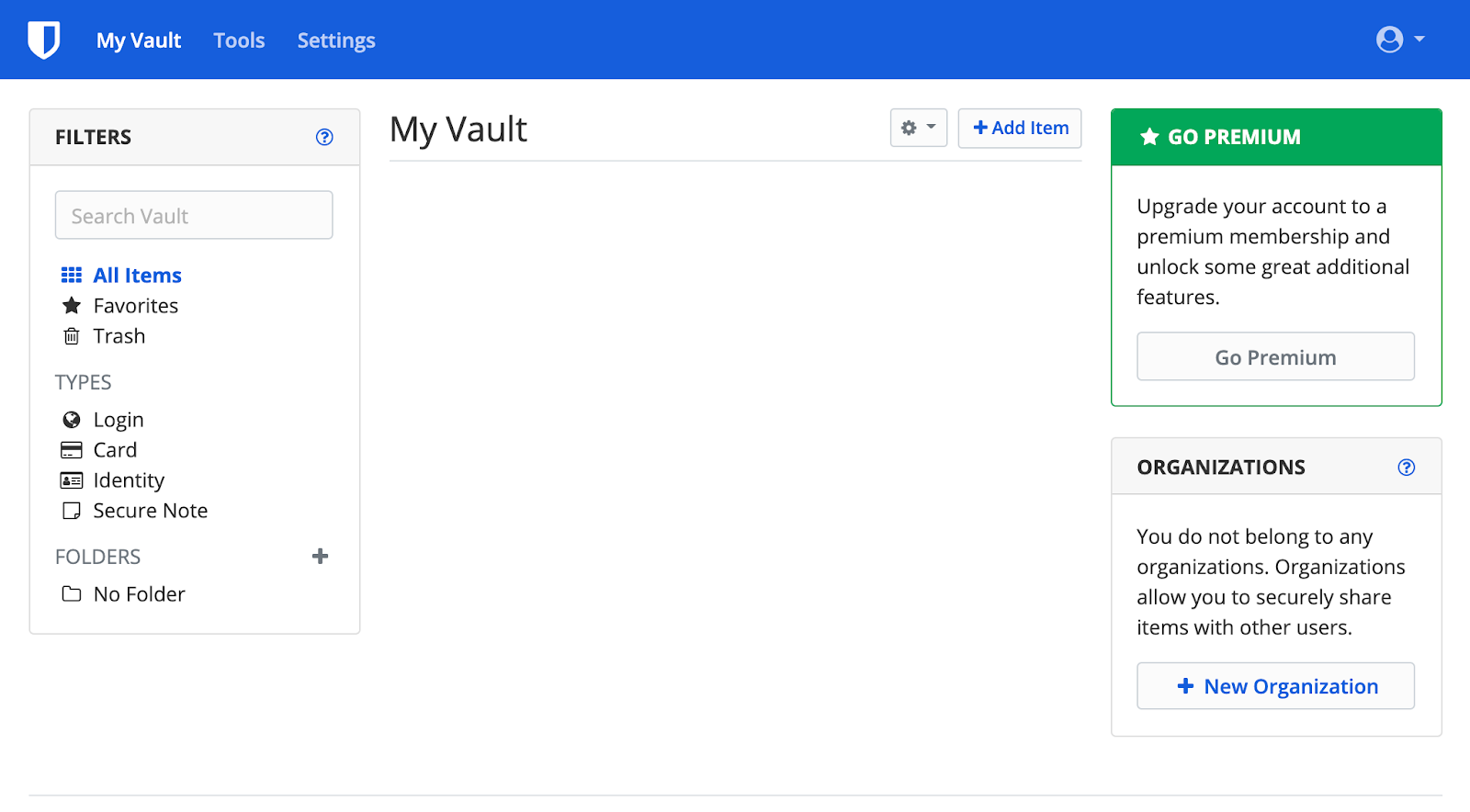 Bitwarden master password requirements
