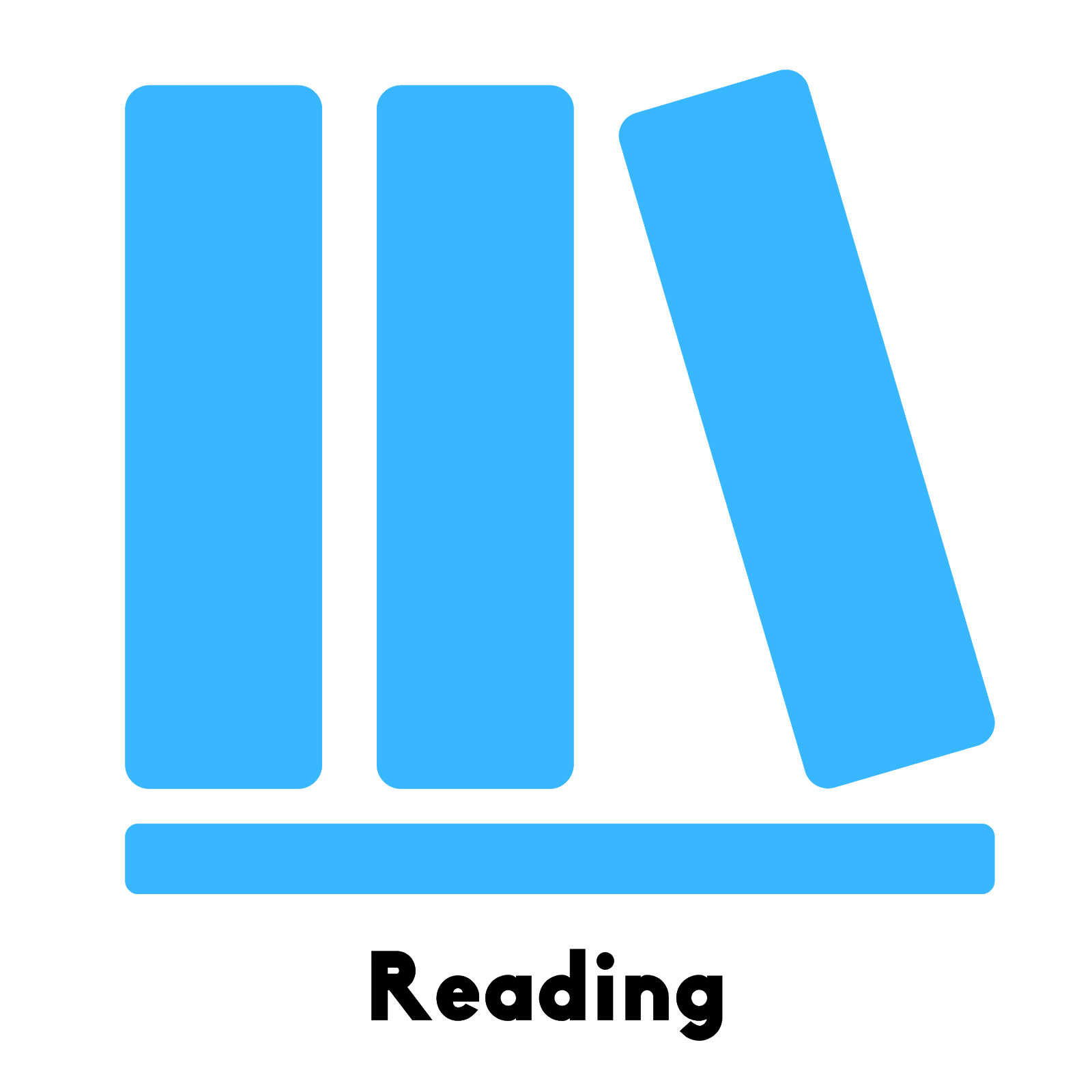 Reading study sticker icon