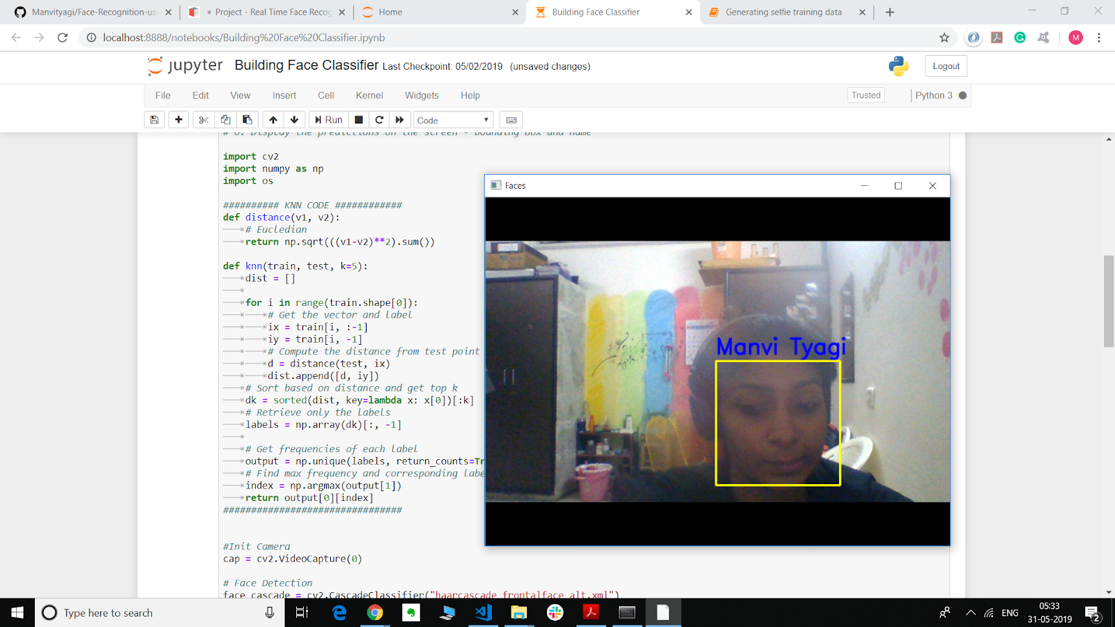 Face Recognition Using Knn & OpenCV | by Manvi Tyagi | Analytics Vidhya ...