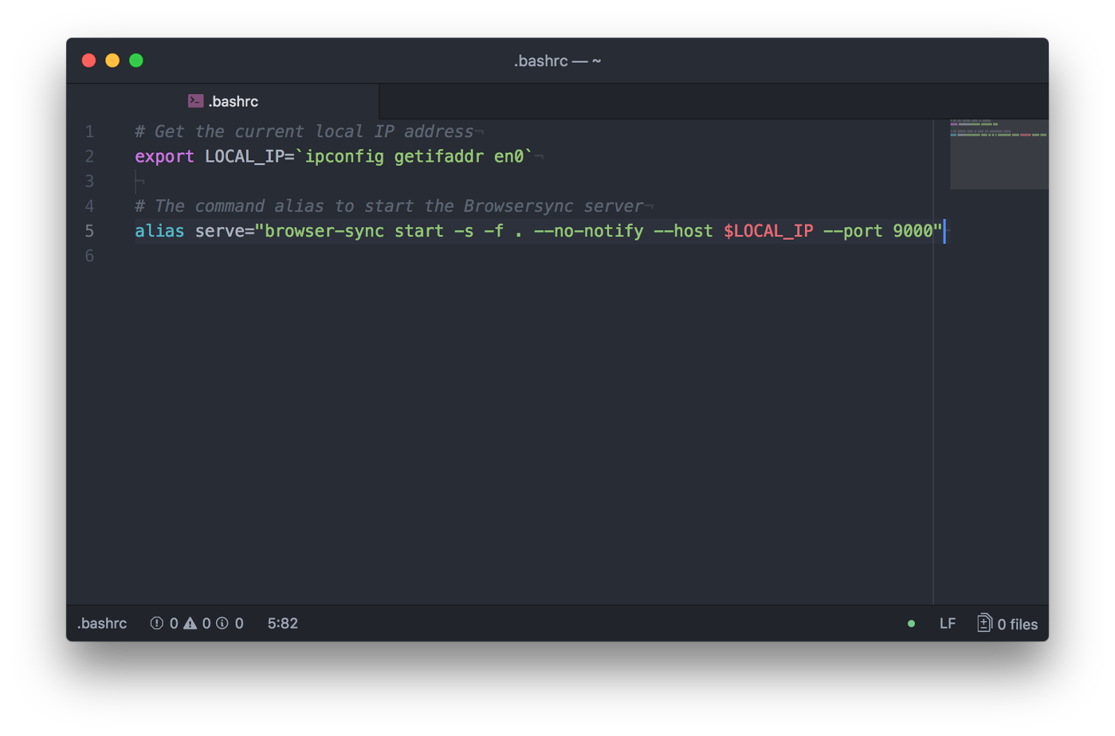 Start a local, livereload web server with one command by Scott