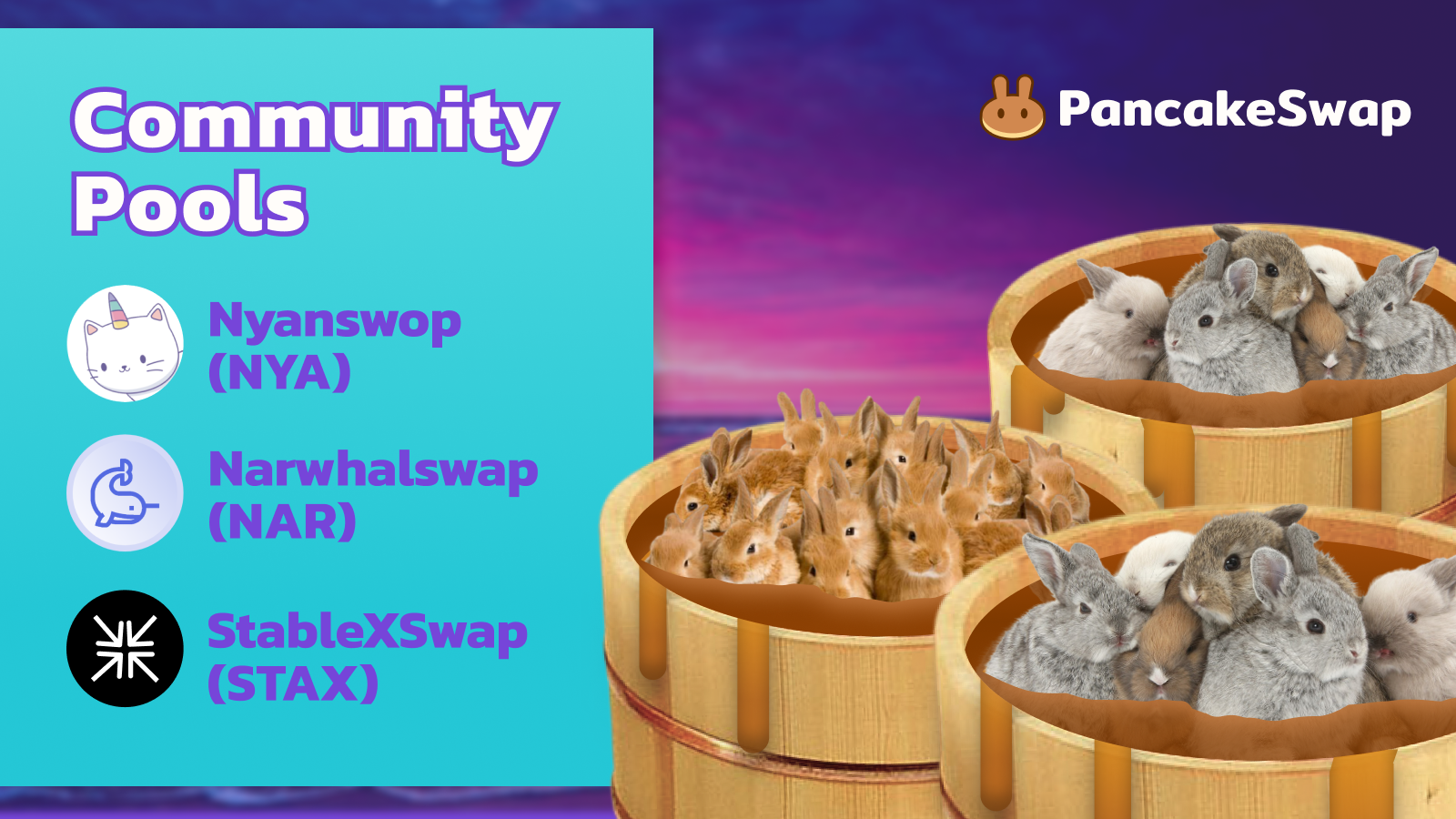 PancakeSwap Launches Community SYRUP Pools — NYA, NAR & STAX by PancakeSwap PancakeSwap Medium
