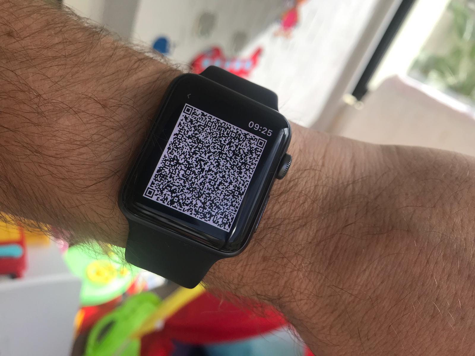 apple watch qr