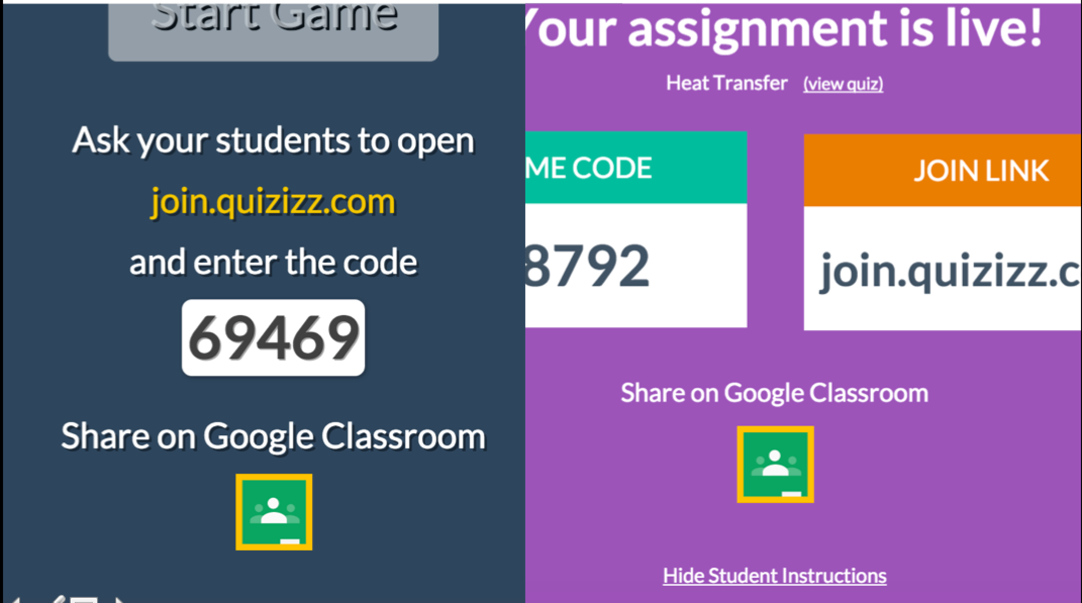 Quizizz Codes Live