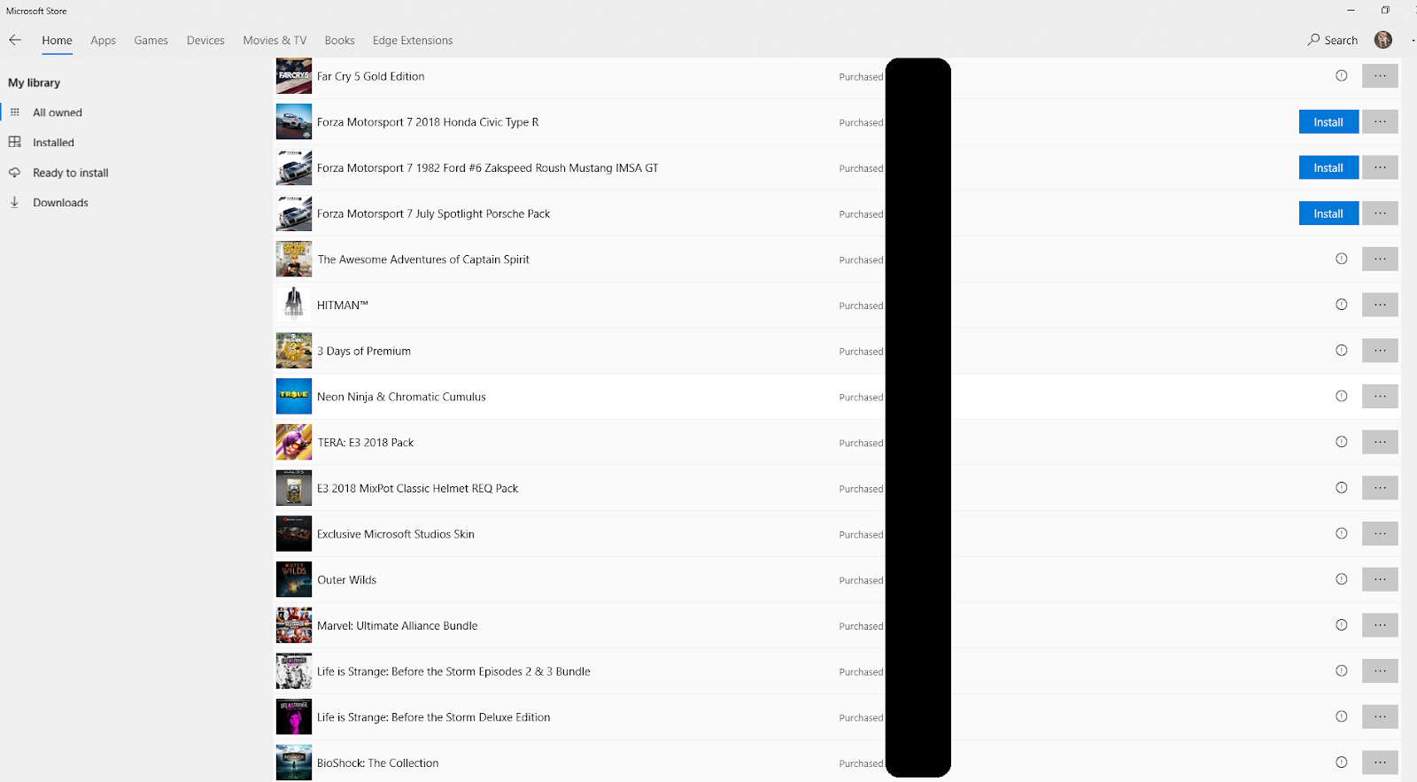 my microsoft games library