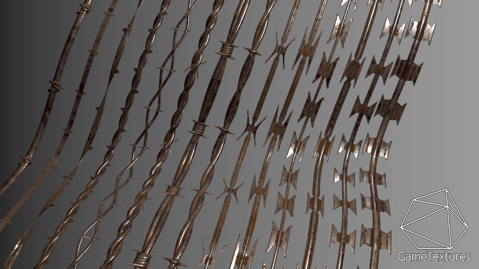 How To Build A GameReady Barbed Wire Fence in Blender by Mike