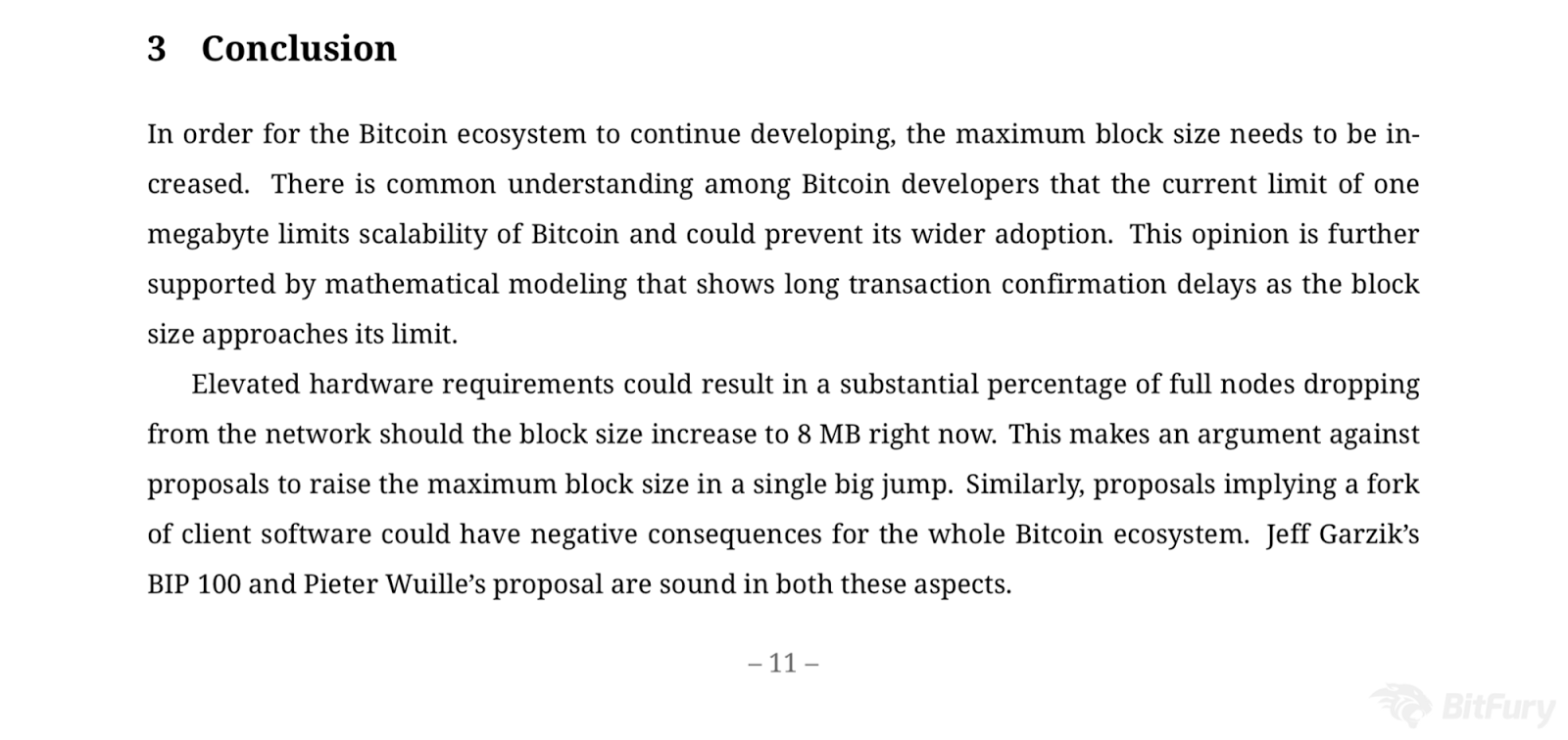 conclusion de bitcoin
