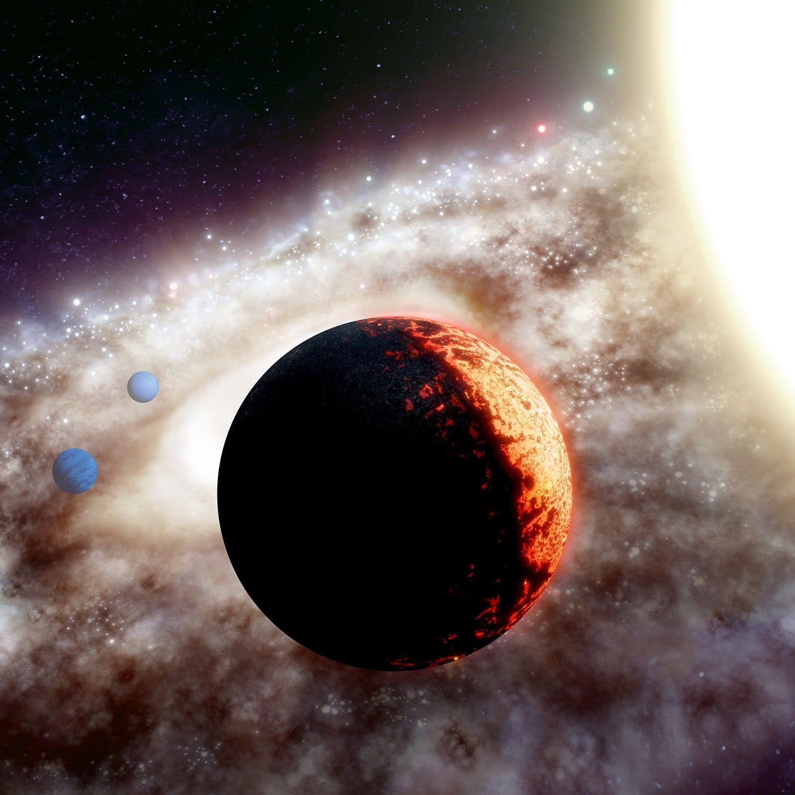 This massive  scorching exoplanet whips around its sun twice a day - 36