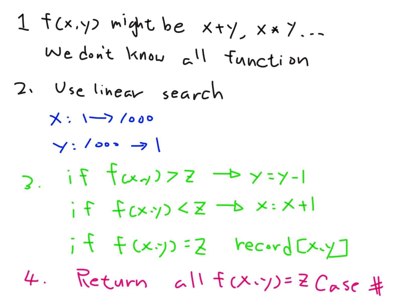 [LeetCode]#1237. Find Positive Integer Solution for a Given Equation ...