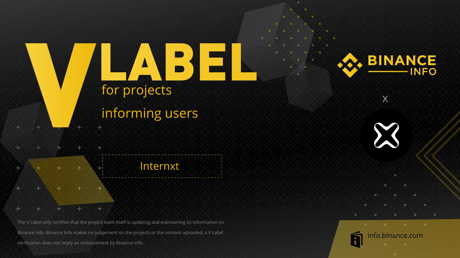 Internxt gets awarded Binance Info’s V Label - Internxt ...