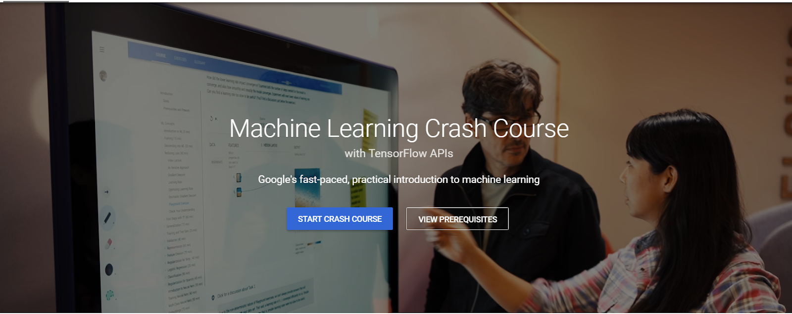 machine learning tutorial google