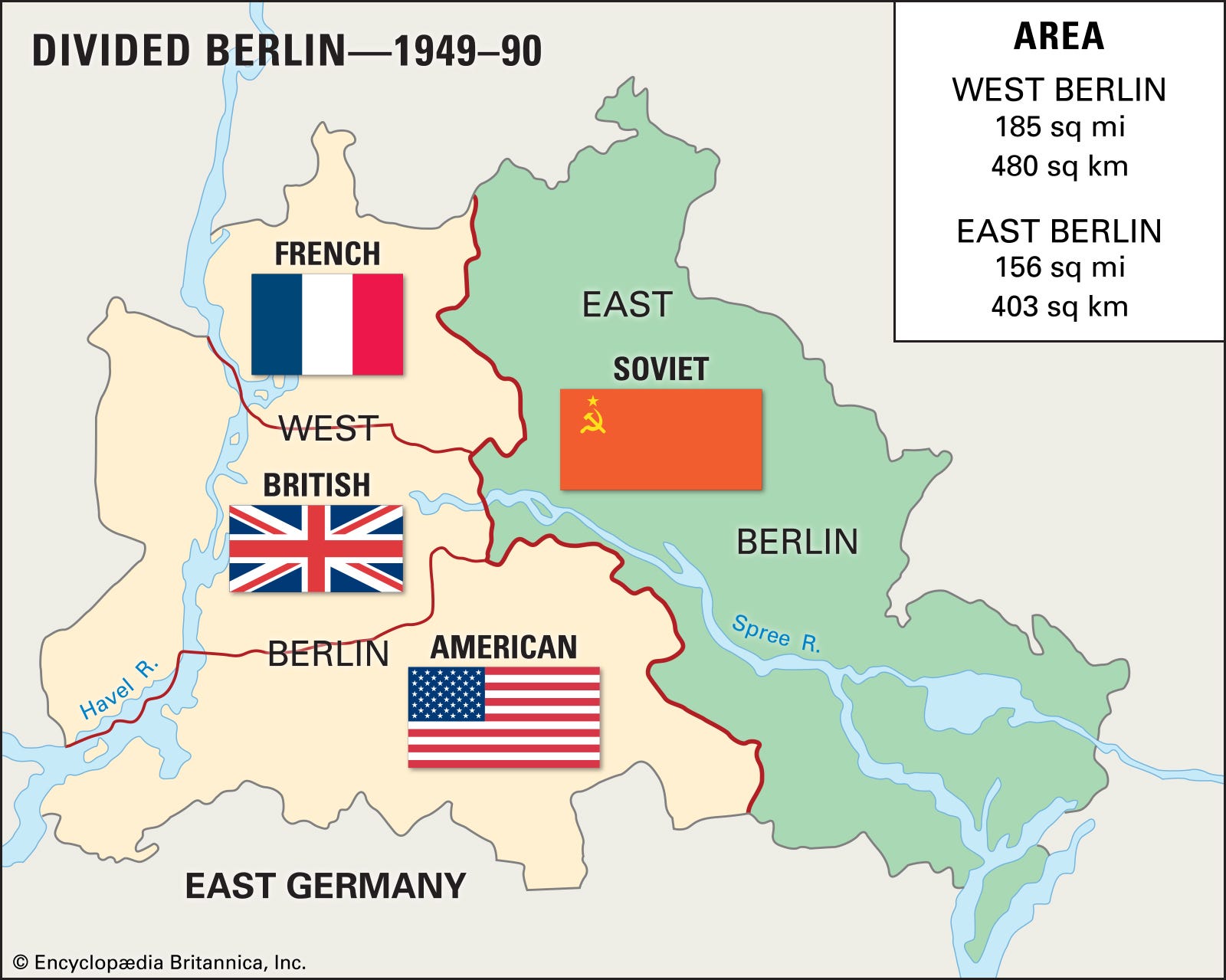 Berlin Wall Map Divided Germany
