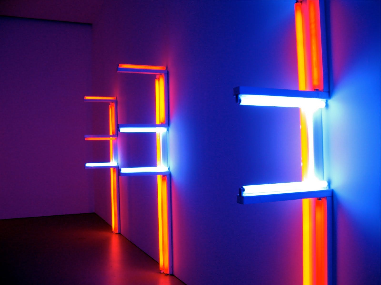 Dan Flavin — Installations from fluorescent light fixtures