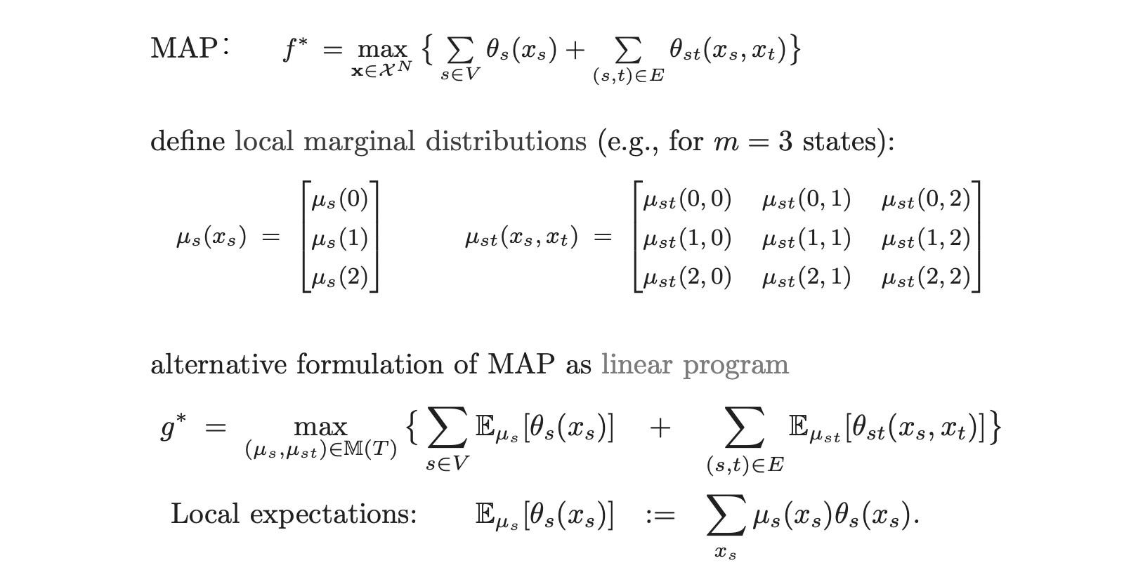 linear programming machine learning