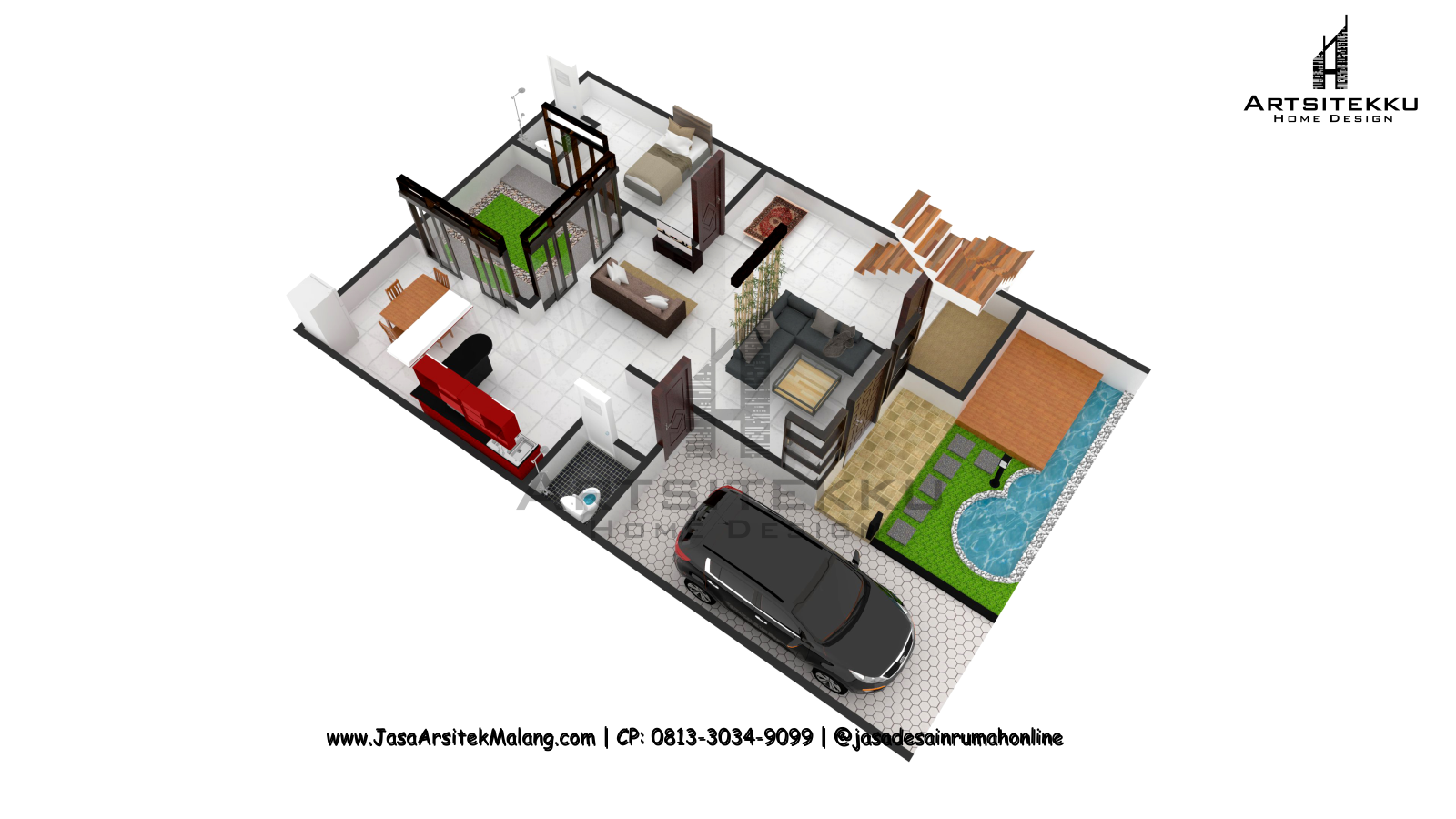 Call Wa 0813 5828 2515 Jasa Desain Rumah Minimalis Modern Surabaya By Rumah Malang Desain Medium