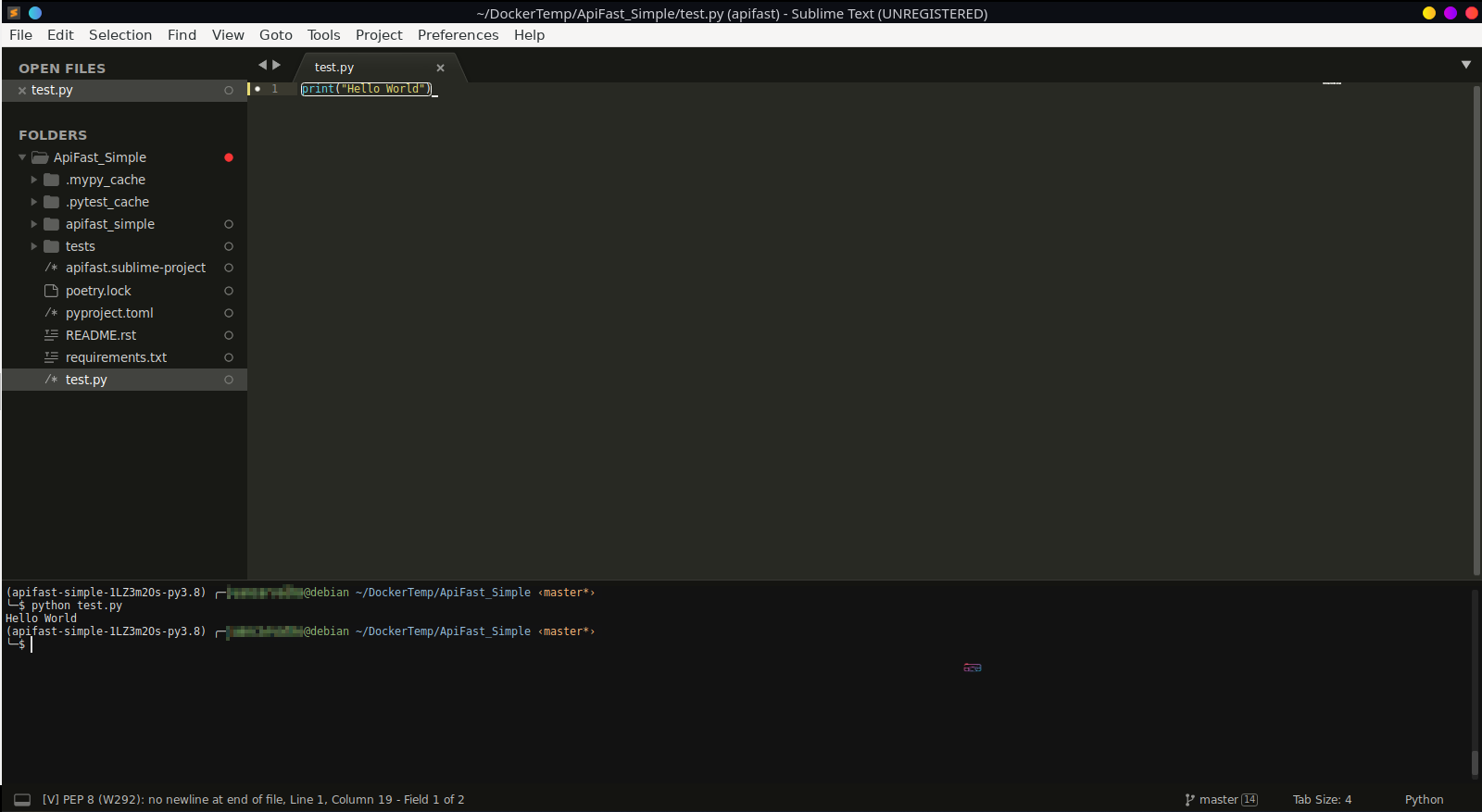 Terminal in sublime text Terminal in sublime text