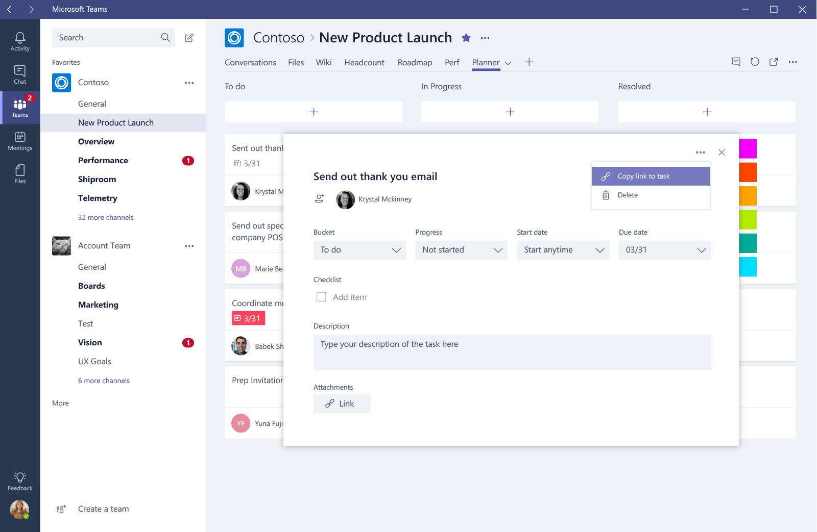 A few updates to Planner integration in Microsoft Teams