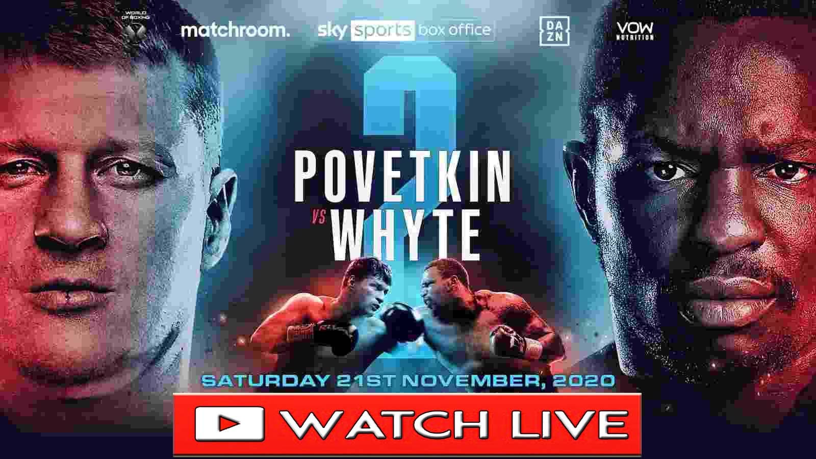 LIVE)⚽Povetkin vs Whyte 2 Live👉 Stream Boxing | by Foster Roman | Nov, 2020 | Medium