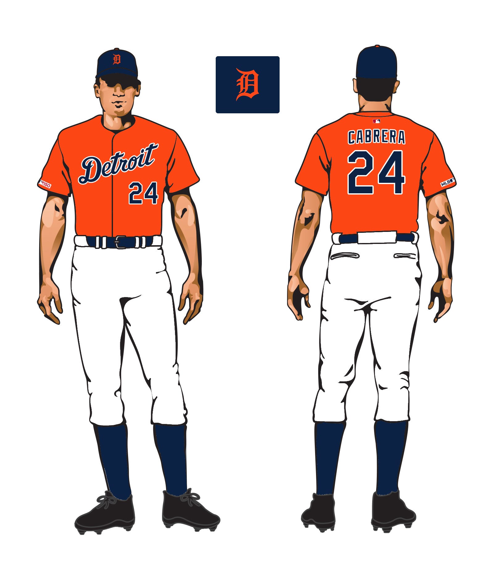 detroit tigers orange jersey