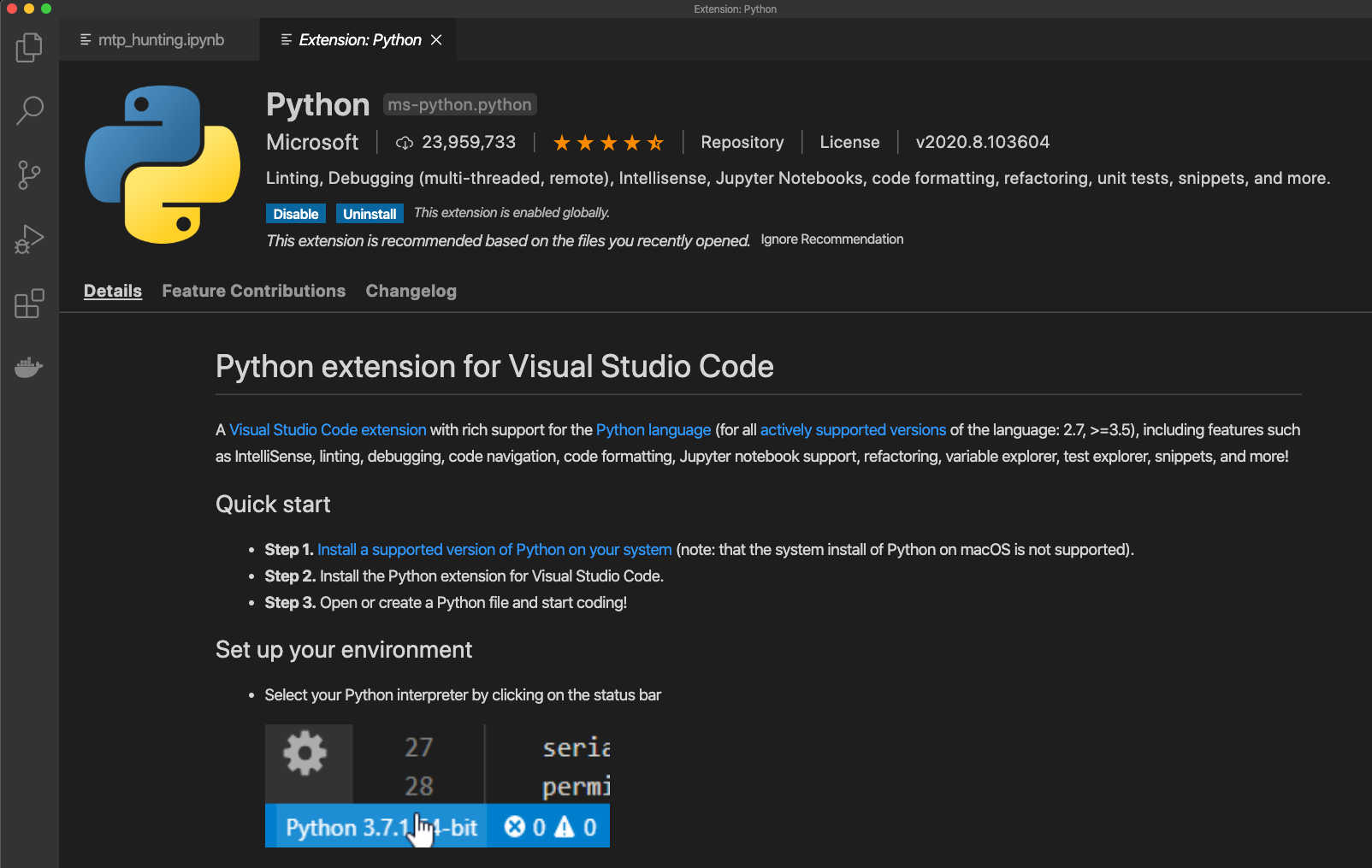 Jupyter Notebook Visual Studio Code Jupyter Notebook Visual Studio Code